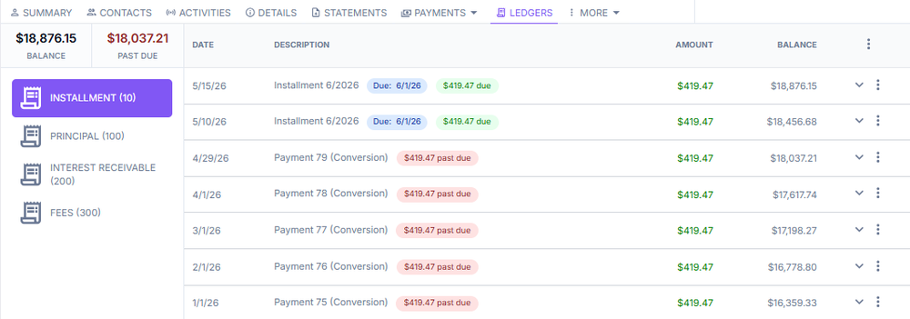 Ledger example