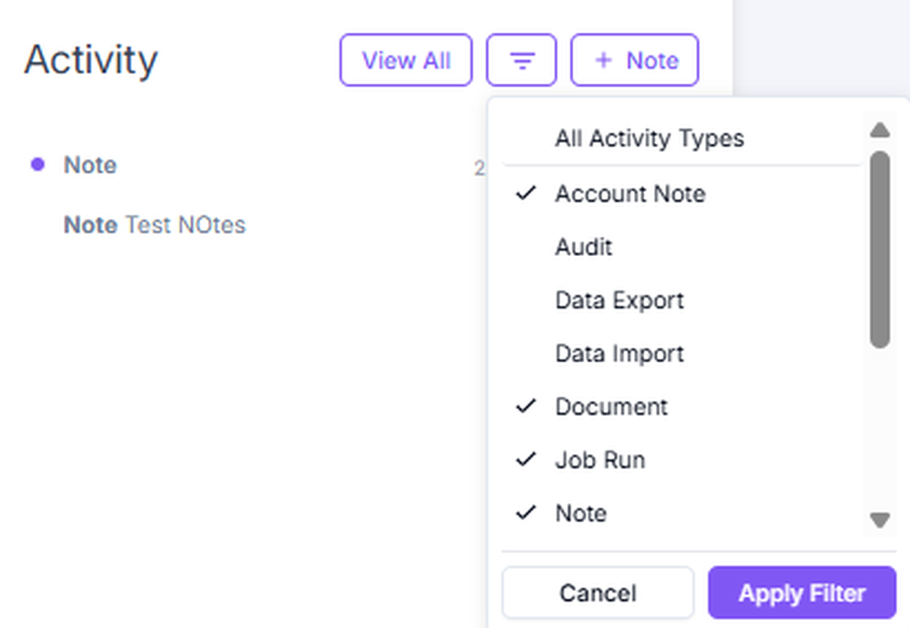 Adding a note